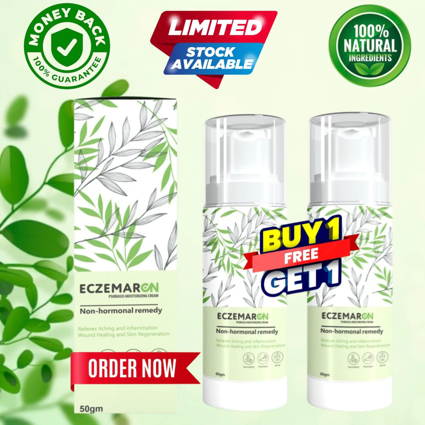 Eczemaron Anti Fungal Cream | Buy 1 Get 1 Free